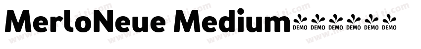 MerloNeue Medium字体转换